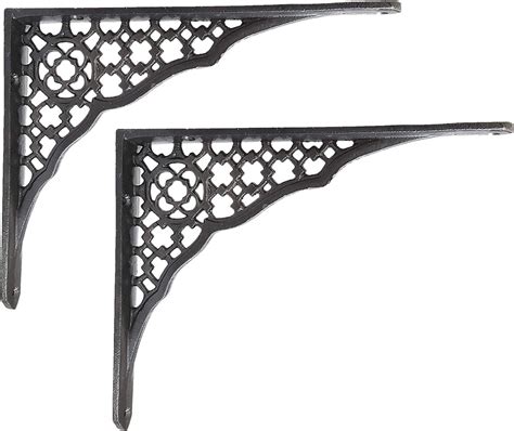 metal lattice brackets|NACH Lattice Metal Shelf Brackets 8 inch, Decorative .